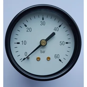 Kompresor Manometr standardní pr. 63 mm, zadní G1/4, 0 - 60 bar