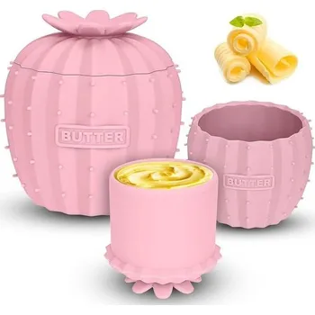 Miska na máslo Hydream, silikonová miska na máslo, francouzská miska na máslo s víkem, vodou