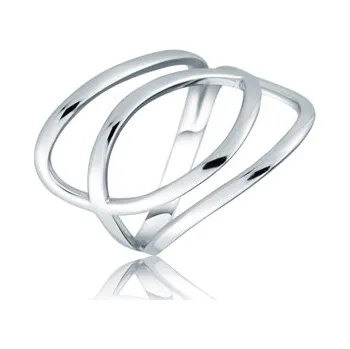 Prsten Široký dámský stříbrný prsten STRP0530F