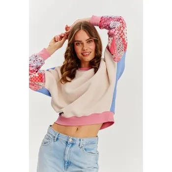 Pánská mikina NAOKO Mikina Boho Therapy Béžová Regular Fit M