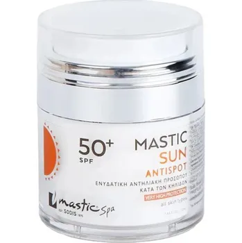 Přípravek na opalování MasticSpa Hydratační opalovací krém na obličej proti pigmentovým skvrnám SPF50+