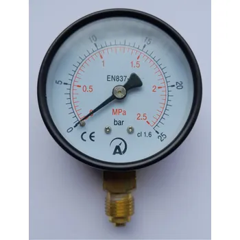 Manometr standardní pr. 63 mm, spodní G1/4, 0 - 25 bar
