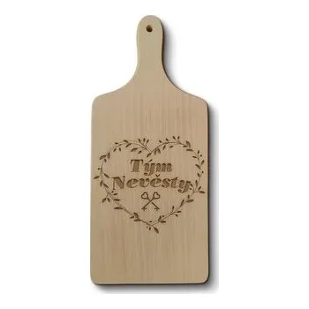 Kuchyňský nůž Prkénko Tým nevěsty srdce