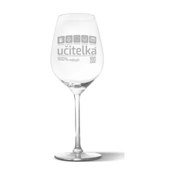 Sklenice Sklenička na víno Učitelka: 49 cl