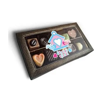 Bonboniéra Pralinky Šťastné výročí 2: 10 ks pralinek