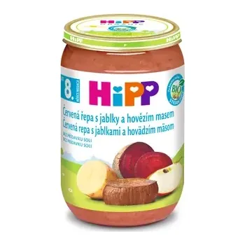 Dětská výživa HiPP Červ.řepa s jablky a hovězím m.BIO 8m 220g