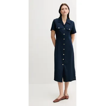 Dámské šaty Šaty Tommy Hilfiger WW0WW45802 námořnická modř 59X, vel. 38