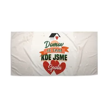 Sprchový závěs Ručník Domov 2: 50x100 cm