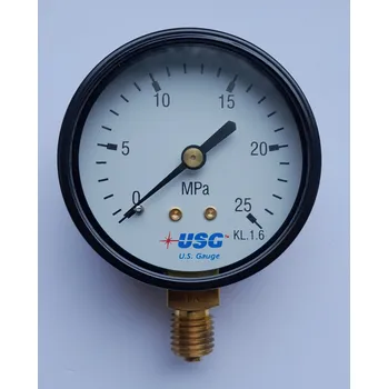 Manometr standardní pr. 63 mm, spodní M12x1,5, 0-25 MPa