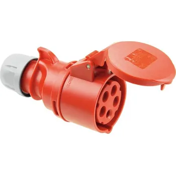 Elektrická zásuvka PC Electric zásuvka CEE, 16A, 5pin, červená