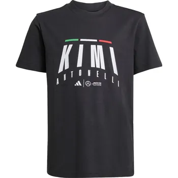 ADIDAS Dětské tričko Mercedes AMG Petronas Formula One Team Kimi Antonelli 9 LET ČERNÁ