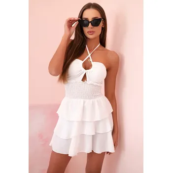 Dámské šaty Kesi Dámské šaty IT-72 s odhalenými rameny Barva: Tělová, Velikost: UNI