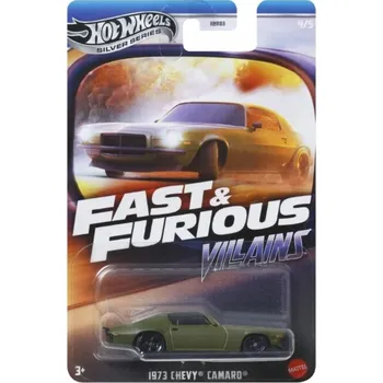 auto na autodráhu Hot Wheels Silver Series Fast and Furious Villains 1973 Chevy Camaro