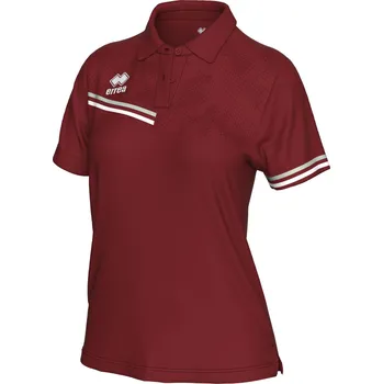 Dámská košile ERREA´ ERREA EDEN Dámská polokošile BARVA: karmínová - šedá - bílá, Velikost: YXS Technická dámská polokošile z recyklovaného materiálu