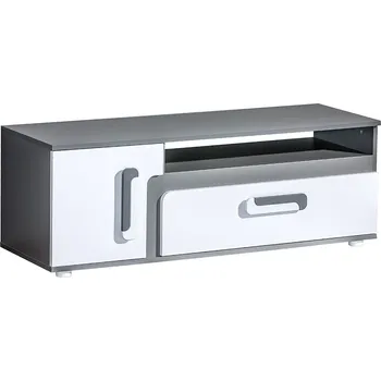 Televizní stolek Max-i TV stolek ARCELIO 17 do dětského pokoje | antracit / bílá