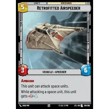 Sběratelská karetní hra Retrofitted Airspeeder 259/202 - Jump to Lightspeed Typ karty: Standard