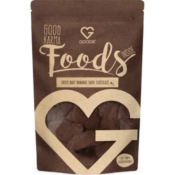 Sušené ovoce Goodie Sušené baby banány v hořké čokoládě 80 g