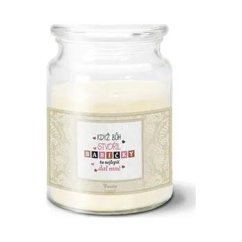 Svíčka Svíčka Když Bůh stvořil babičky: 500 g