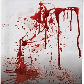 Party dekorace Ubrousky - krvavé 20ks