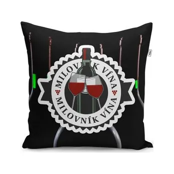 Polštář Milovník vína: 40x40 cm