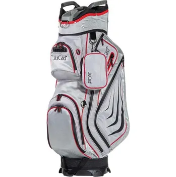 Golfový bag JuCad Captain Dry cart bag, šedo/červený