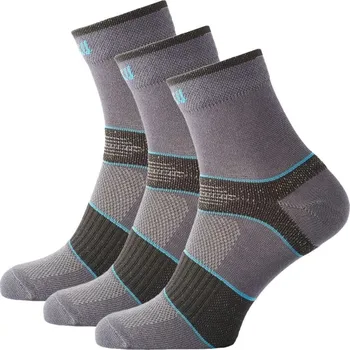 Pánské ponožky Ponožky Zulu Sport 3-pack Velikost ponožek: 35-38 / Barva: šedá/modrá
