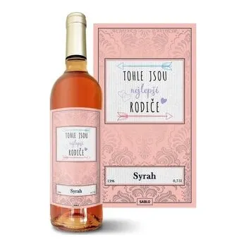 Víno Růžové víno Tohle jsou nejlepší rodiče: 0,75 l