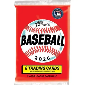 Sběratelská karetní hra Kartičky Topps MLB Heritage 2025 - 8 kartiček v balíčku