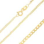 Argento 1A038 Zlatý řetízek - vzor Pancer, tloušťka 2 mm | Délka: 50cm