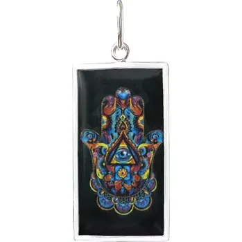 Přívěsek Aljančič Hamsa 2 Miniartion bílé zlato