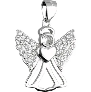 Přívěsek Argento 84769 Stříbrný přívěsek - anděl, čiré kulaté zirkony