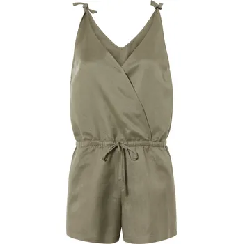 Dámský overall esmara® Dámský lněný overal, s páskem v pase (olivová, 44)