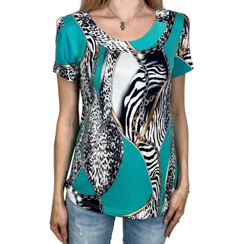 Dámská halenka Exclusive Dámská halenka s krátkým rukávem NIKITA Barva: Mentolová, Velikost: XL