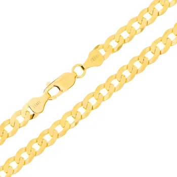 Řetízek Argento 15382 Pozlacený stříbrný řetízek - vzor Pancer, šířka 6 mm | Délka: 45cm