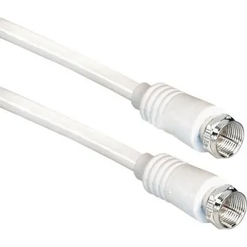 Anténní kabel Technisat účastnický kabel pro satelit, F - konektory, 1,5m, bílý