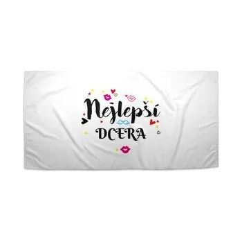 Sprchový závěs Ručník Nejlepší dcera: 50x100 cm