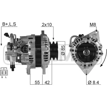 Alternátor ERA Alternátor ERA 210371A + DOPRAVA ZDARMA!