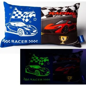 Dekorativní polštářek Svítící polštářek Závodní auto Moto Racing