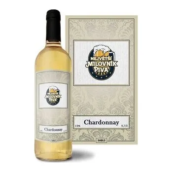 Víno Bílé víno Největší milovník piva: 0,75 l
