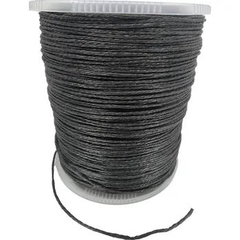 Čepice Lano kroucené Mamutec ø 4 mm / 1000 m na cívce ČERNÉ