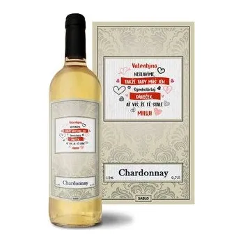 Víno Bílé víno Valentýna neslavíme ...: 0,75 l