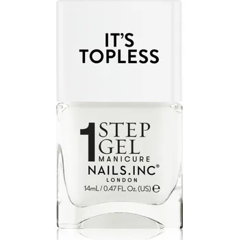Lak na nehty Nails Inc. It’s Topless gelový lak na nehty pro dlouhotrvající efekt odstín Emma 14 ml