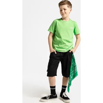 Chlapecké kraťasy Dětské bavlněné šortky Coccodrillo WC5119502TBJ černá 99X, vel. 158