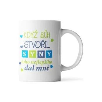 Hrnek Když Bůh stvořil syny: 330 ml