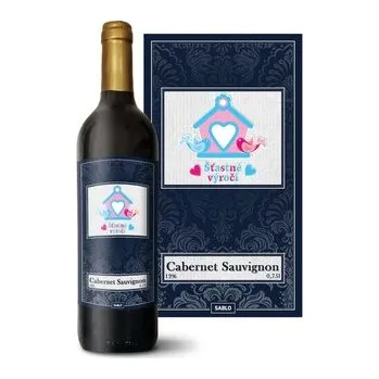 Víno Červené víno Šťastné výročí 2: 0,75 l