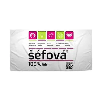 Sprchový závěs Ručník Šéfová: 50x100 cm