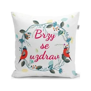 Polštář Brzy se uzdrav 2: 40x40 cm