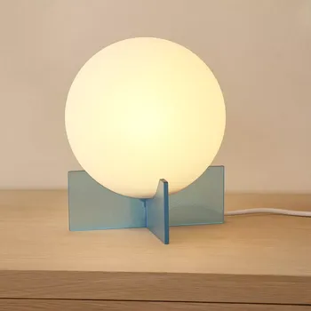 Lampička Moon Table Lamp – stolní lampa v bílo-modrém provedení