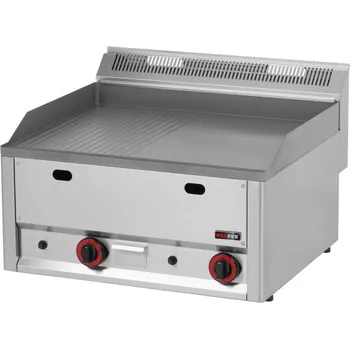 Kuchyňský gril Grilovací deska 65x48 plynová rýhovaná bez podestavby | REDFOX -