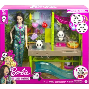 Panenka Mattel Herní set Barbie Záchrana pandy